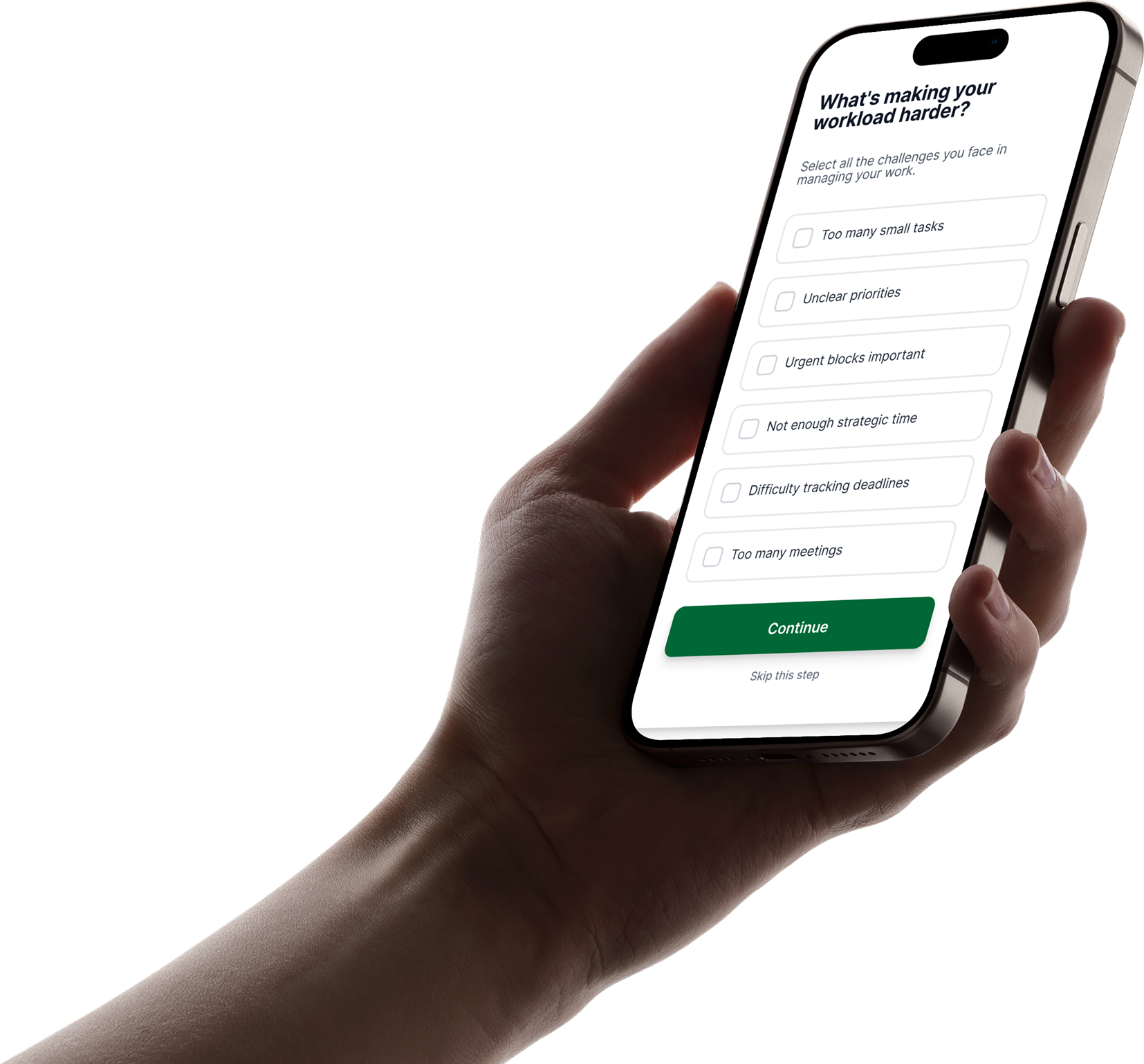 Timewise app mockup